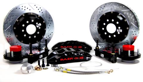 Brake System 14 Inch Front Extreme+ Black 99-02 Expedition RWD BAER Brakes