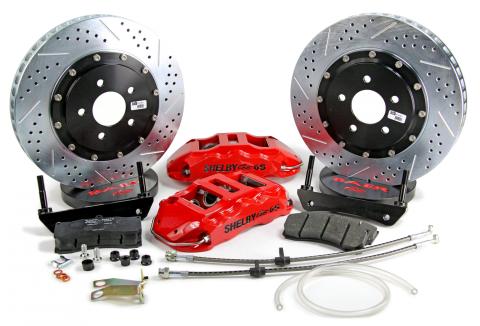Brake System 14 Inch Front Extreme+ Red Shelby Logo 99-02 Expedition 4WD BAER Brakes