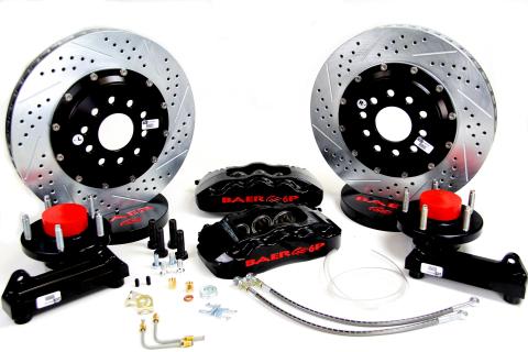 Brake System 13 Inch Front Pro+ Black 74-79 Ford Mercury BAER Brakes