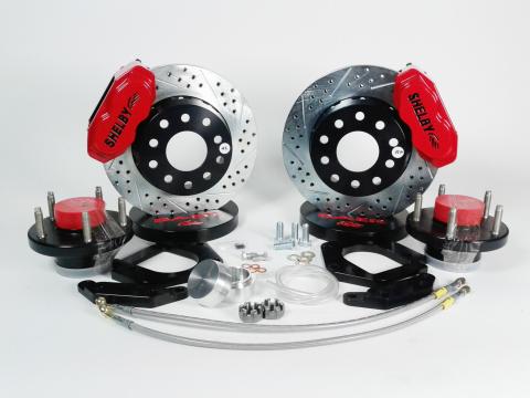 Brake System 11 Inch Front SS4+ Red 70 Mustang Disc Brake Spindle Only BAER Brakes