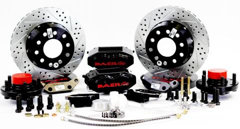 Brake System 11 Inch Front SS4+ No Spindles Black 79-81 GM F Body BAER Brakes