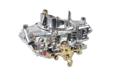 Aluminum Double Pumper Carburetor 650 CFM 4150 Mechanical Secondaries Shiny Gasoline Holley