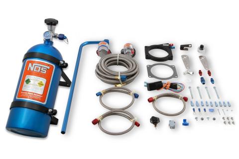 Plate Wet Nitrous System GM 1997-2012 GM LS 90MM Or 92MM 4-Bolt Throttle Body. Blue System Is Adjustable Up To 200 Hp. Includes 10Lb Bottle 92MM Plate And All Installation Items NOS