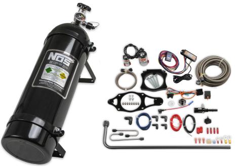Plate Wet Nitrous System GM 2014-2019 C7 Corvette Nitrous System Black Components W/ 15 Lb Black Bottle NOS