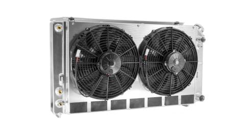 Chevrolet Chevelle 68-72 LS Double Pass Radiator Module w/ TOC and Dual 13 Inch Fans C&R Racing