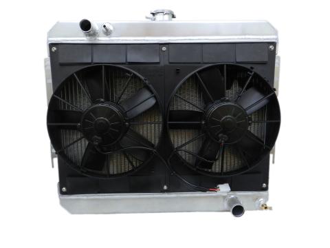 Chevrolet Chevelle El Camino Module 64-65 LS Downflow w/Spal Dual 11 in Fans