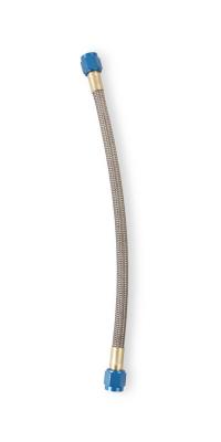 Stainless Steel Braided Hose -6An 1 Foot Blue Stainless Steel Braided Hoses NOS