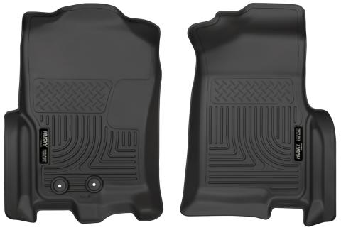 Weatherbeater Front Floor Liners For 2011-2017 Expedition/Navigator Black Husky Liners
