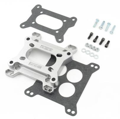 Carb Adapter Adapter squarebore 4-Barrel carburetors to 2-Barrel squarebore intake manifolds Mr Gasket
