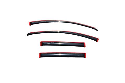 In-Channel Ventvisor Side Window for 2007-2015 Ford Edge/Lincoln Mkx Smoke In-Channel 4 Piece AVS