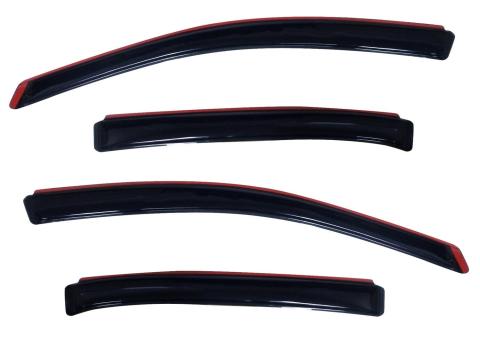 In-Channel Ventvisor Side Window for 2010-2018 Ford Taurus Smoke In-Channel 4 Piece AVS