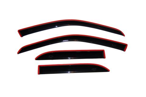In-Channel Ventvisor Side Window for 2002-2007 Buick Rendezvous Smoke In-Channel 4 Piece AVS
