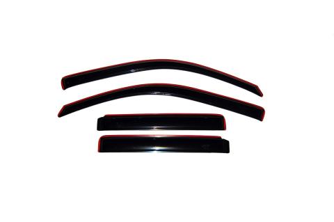 In-Channel Ventvisor Side Window for 2002-2008 GMC Envoy and More Smoke In-Channel 4 Piece AVS