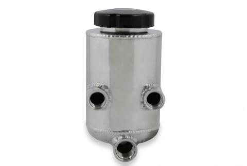 Power Steering Remote Reservoir Polished Aluminum Universal Polished Aluminum for Custom & Racing Applications Holley