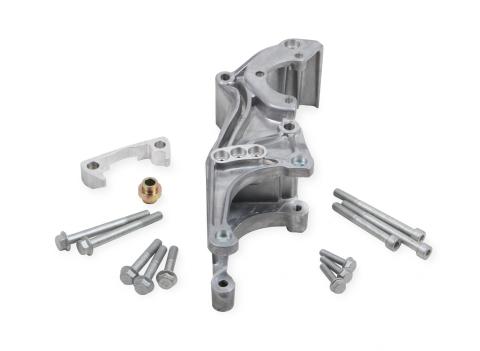 Low-Mount LS Accessory Drive Bracket Driver's Side P/S & Alt Bracket for Applications Without A/C or Using Factory A/C Bracket Holley