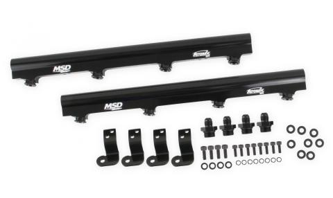 MSD Atomic EFI Billet Fuel Rails Billet Aluminum Fuel Rails For Use On LS1/2/6 Atomic Airforce Intake Manifolds. Fits Manifold Part Numbers 2702, 27023 And 27024 MSD Ignition