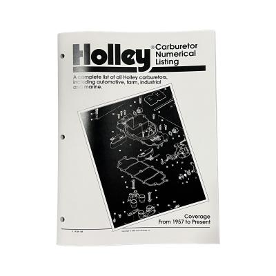 Carburetors Number Listing Handbook Carburetor Numerical Listing Holley
