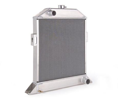 Downflow Radiator Factory-Fit Natural Finish for 41-48 Ford Passenger 41-48 Mercury Passenger w/Std Trans Be Cool Radiator