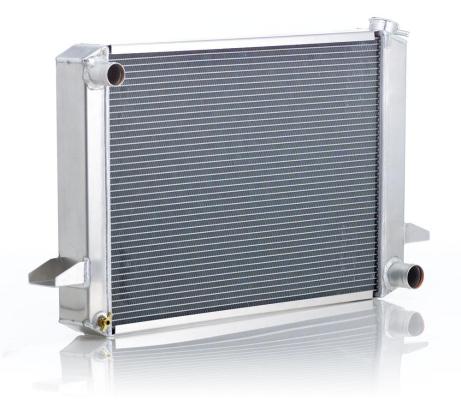 Radiator Factory-Fit Natural Finish for 64-70 Dodge B-Body w/Std Trans Passenger Water Pump Outlet 29 Inch Be Cool Radiator