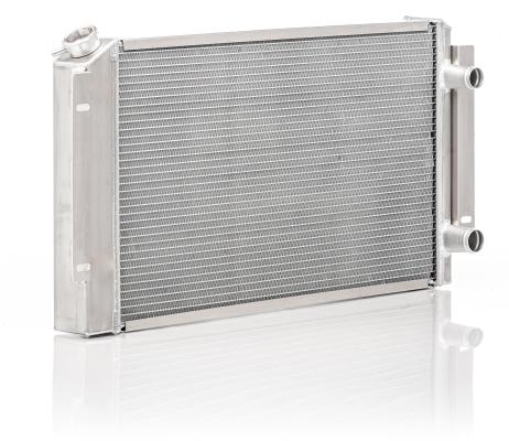 Radiator Factory-Fit Polished Finish for 55-57 Chevrolet Bel Air LS-1 w/Std Trans Be Cool Radiator
