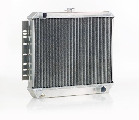 Downflow Radiator Factory-Fit Polished Finish for 68-74 AMC AMX/Javelin w/Std Trans Be Cool Radiator