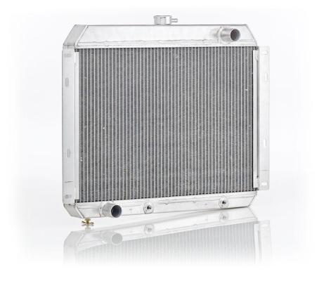 Downflow Radiator Factory-Fit Natural Finish for 59-64 Chevrolet Bel Air/Biscayne/Impala 59-60 El Camino w/Auto Trans Driver Upper Hose Be Cool Radiator