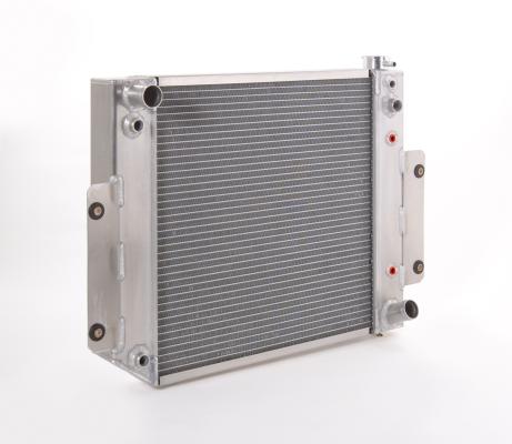 Radiator Factory-Fit Polished Finish for 70-86 Jeep CJ/Scrambler w/Auto Trans LT-1 Be Cool Radiator