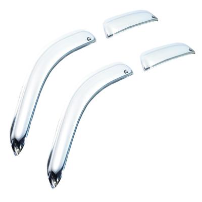 Ventvisor Deflector for 1999-2016 Ford F-450 Super Duty and More Crew Cab Pickup Chrome Outside Mount 4 Piece AVS