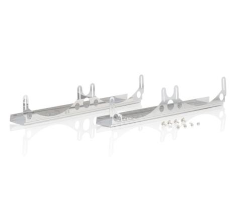 Natural Finish Stainless Fan Brackets for Dual 13 Inch Electric Fans Be Cool Radiator