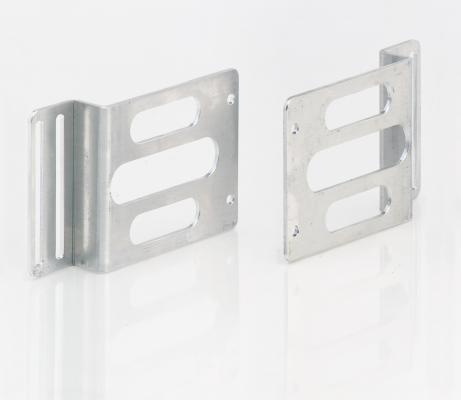 Corvette Condenser Brackets 63-67 Corvette Natural Finish Aluminum Be Cool Radiator