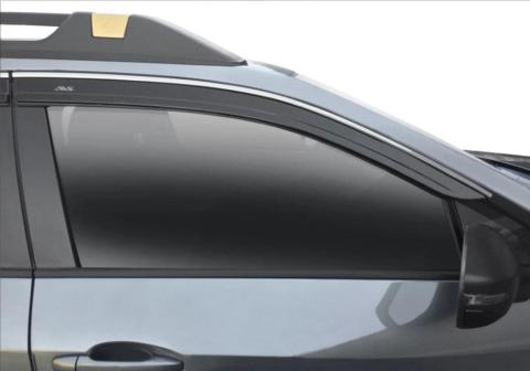 Ventvisor Deflector Low Profile Side Window for 2020-2025 Subaru Outback Smoke w/Chrome Trim Low Profile 4 Piece AVS