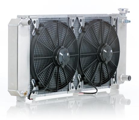 Radiator Module Factory-Fit Polished Finish for 70-81 Camaro LS-2/LS-3/LS-7 w/Std Trans 1000 HP Be Cool Radiator
