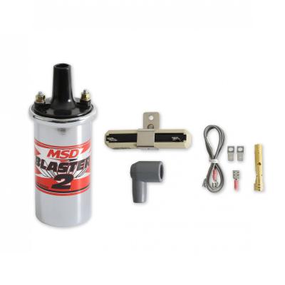 MSD Ignition Coil Blaster 2 Series Ballast Resistor Chrome Universal Stock-Style Ignition MSD Ignition