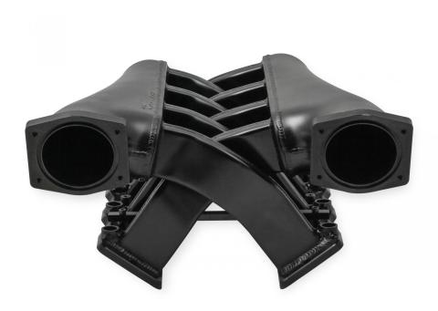 Fabricated Intake Manifold Dual Plenum 92Mm Ls1/2/6, Rail Kit Dual Plenum Inch Intake Manifold 92Mm Throttle Body Bore For GM Ls1/2/6 Engines (Includes Installation Kit, And Fuel Rail Kit) Black Finish Sniper EFI