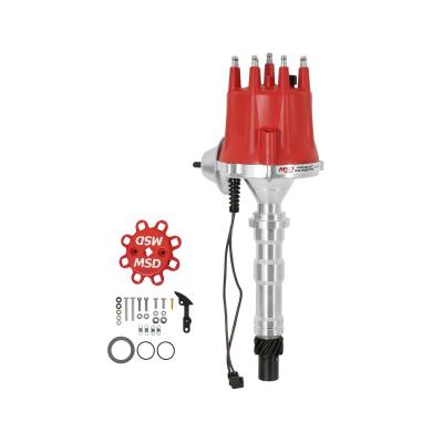 Cadillac V8 Distributor W/Vacuum Advance Fits 368, 425, 472 And 500 Cadillac V8. Must Be Used With An MSD 6, 7 Or 8-Series Ignition. Includes Vacuum Advance MSD Ignition
