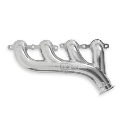 LS Turbo Exhaust Manifolds Multi-Fit GM LS Turbo Exhaust Manifolds 3.0 Inch Turbo Outlet, 2.25 Inch Cross-Over Connection, Silver Ceramic Finish Hooker BlackHeart
