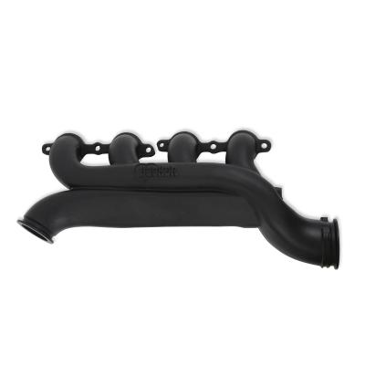 LS Turbo Exhaust Manifolds Multi-Fit GM LS Turbo Exhaust Manifolds 3.0 Inch Turbo Outlet, 2.25 Inch Cross-Over Connection, Black Ceramic Finish Hooker BlackHeart