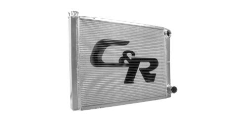 Radiator Universal CR Performance Double Pass Open 26 Inch x  Inch 1-3/4 Inch High Outlet C&R Racing