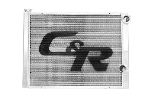 Radiator Universal CR Performance Double Pass Open 28 Inch x  Inch 1-3/4 Inch High Outlet C&R Racing