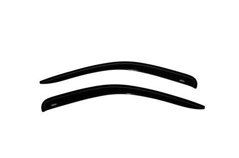 Ventvisor Deflector for 2005-2010 Dodge Dakota and More Cab Pickup Smoke Outside Mount 2 Piece AVS