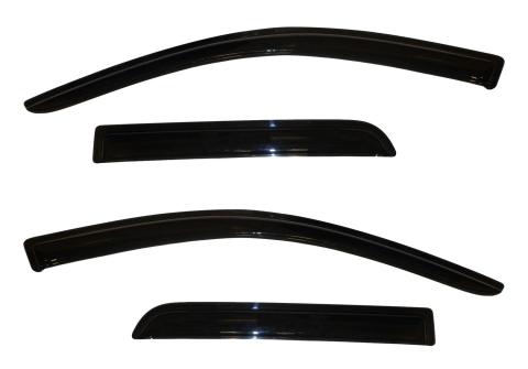 Ventvisor Deflector for 2011-2013 Mitsubishi Outlander Smoke Outside Mount 4 Piece AVS