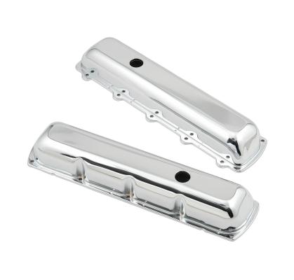 Chrome Valve Covers without Baffle Fits 1964-1990 Oldsmobile 260-455 Engines Mr Gasket
