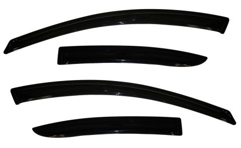 Ventvisor Deflector for 2010-2013 Mazda 3 and More Sedan Smoke Outside Mount 4 Piece AVS