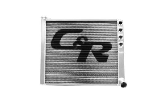 Radiator Sprint Car Extruded Tube Crossflow Open (Small Neck) 20.47 Inch x 17 Inch 1-1/2 Inch Outlet C&R Racing