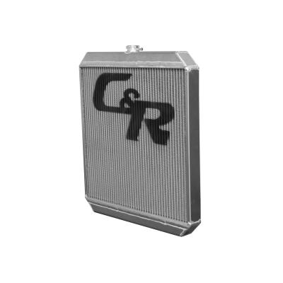 Radiator Sprint Car Extruded Tube Downflow Open (small neck) 20 Inch x 22 Inch 1-3/4 Inch Outlet (2.20 Inch tank and 2.20 Inch mount width) C&R Racing