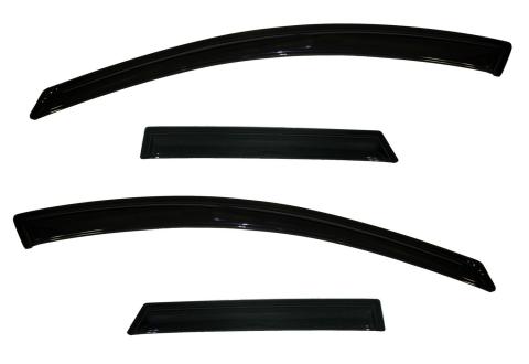 Ventvisor Deflector for 2010-2013 Mazda 3 and More Hatchback Smoke Outside Mount 4 Piece AVS