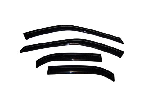Ventvisor Deflector for 1997-2001 Mitsubishi Mirage/Mirage Es Sedan Smoke Outside Mount 4 Piece AVS