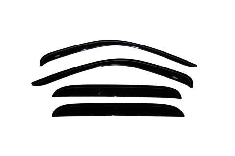Ventvisor Deflector for 2000-2004 Dodge Dakota Quad Cab Pickup Smoke Outside Mount 4 Piece AVS