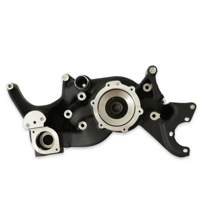 LS Cooling Manifold Black Mid-Mount Accessory Drive Holley