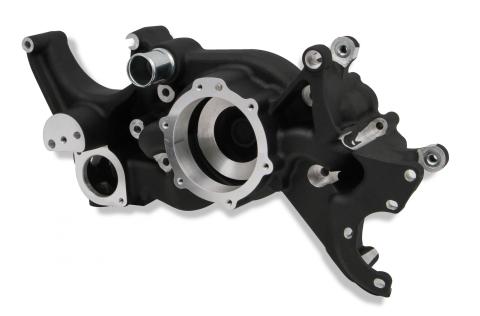 LT Cooling Manifold Black Mid Mount Accessory Drive Holley